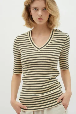 DagnaIW Striped V T-shirt<InWear Cheap